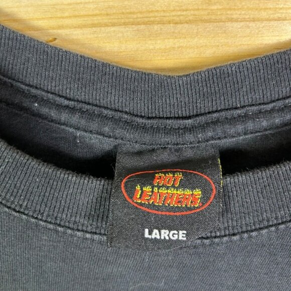 Sturgis 2020 80th Black Hills Rally Motorcycle  Black T Shirt Large Hot Leathers - Picture 2 of 8